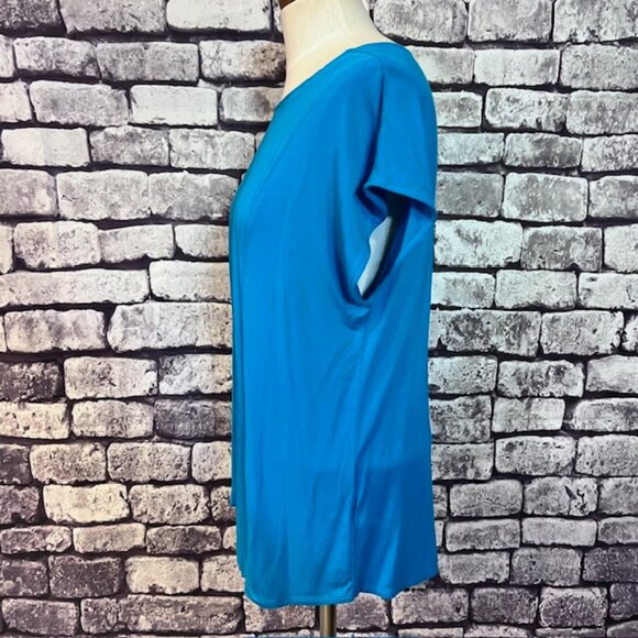 Soft Surroundings Turquoise Sleeveless Blouse Size M - Picture 4 of 9
